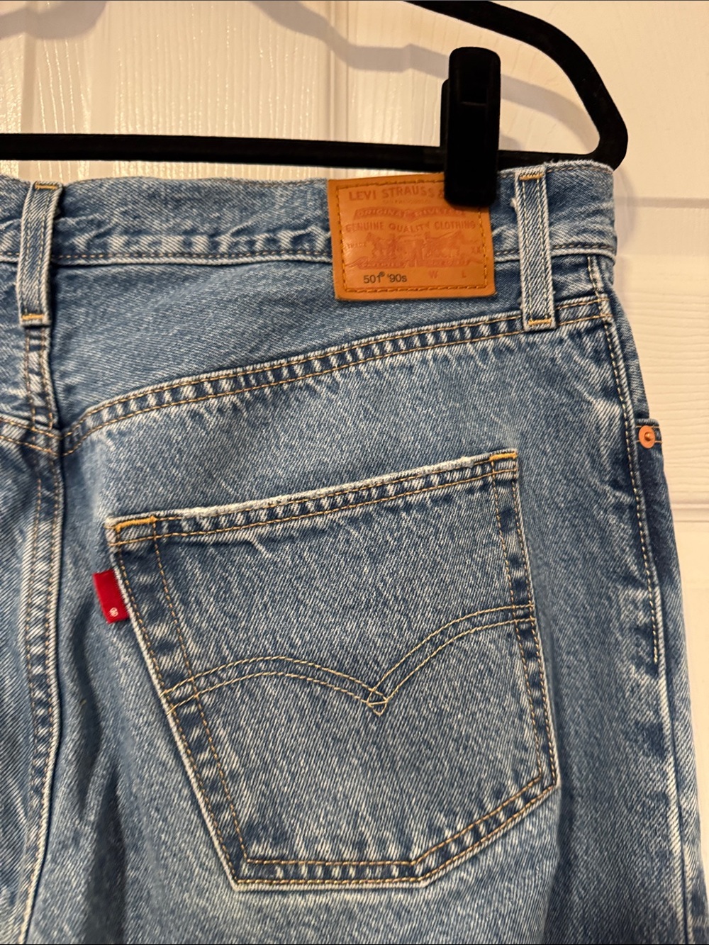 Levi's 501 90s Ankle Jeans - Light Blue Women’s Size 32x27 - Picture 4 of 8